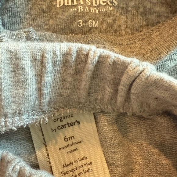 Baby 3-6 Gray Sweatpants/Shorts Bundle - Picture 3 of 3